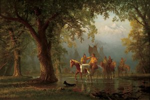 Departure of an Indian War Party by Albert Bierstadt